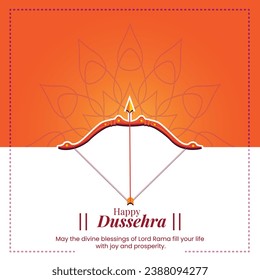 happy dussehra, greeting, wishes india hindu festival vector