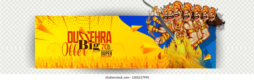 Happy dussehra Hindu festival that celebrates the victory of good over evil.