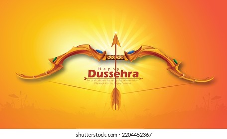 Happy Dussehra illustration of Lord Rama killing Ravana in Dussehra,Vijayadashami