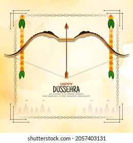 Happy Dussehra Indian Hindu Background Design