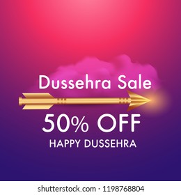 Happy Dussehra Offer Background Design.