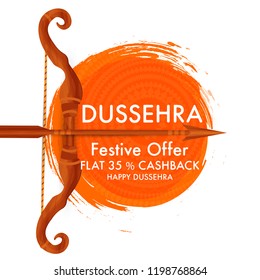 Happy Dussehra Offer Background Design.