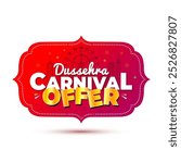 Happy Dussehra. Offers, sale, shopping concept for Indian Dussehra Carnival.