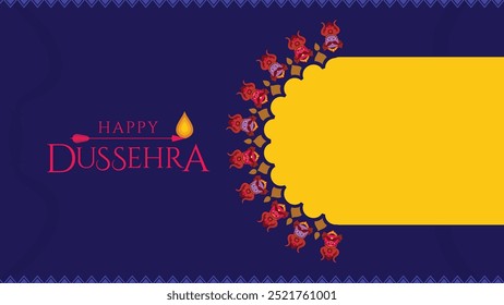 Happy Dussehra, Rama Navami, vijaya Dashami Banner Ilustração vetorial, Venda festiva, oferta, Modelo de desconto vetor