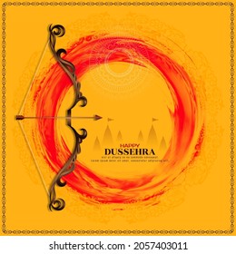 Happy Dussehra religious festival background design