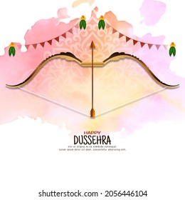 Happy Dussehra religious Hindu festival background design