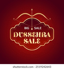 Happy Dussehra Sale Vector Design. Dussehra Shopping Offer Design Vector Illustration. Festival of India.
