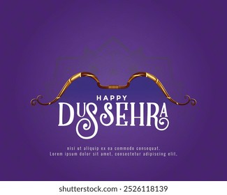 Frohes Dussehra Typografie Poster Design. Festival of India.