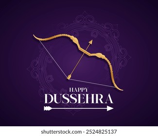 Feliz design de vetor Dussehra. Lorde Rama matando Ravana em Dussehra, Vijayadashami. Dussehra Poster Design Ilustração Vetorial. Festival da Índia.