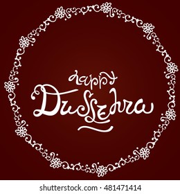 Happy Dussehra. Vector illustration. This useful for postcard, poster, cover, icon, sticker, tag