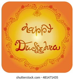 Happy Dussehra. Vector illustration. This useful for postcard, poster, cover, icon, sticker, tag