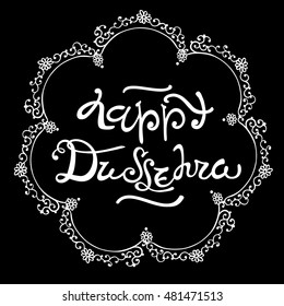Happy Dussehra. Vector illustration. This useful for postcard, poster, cover, icon, sticker, tag