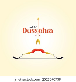 Feliz Dussehra deseja arte vetorial