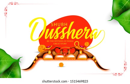 Happy dusshera Hindu festival celebrated at the end of Navratri