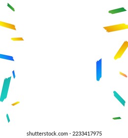 Happy Dust Christmas Vector White Background. Effect Shavings Banner. Invitation Paint Illustration. Falling Confetti Fun Backdrop.