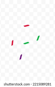 Felíz Vector superior de polvo fondo transparente. Patrón de pincel festivo. Celebra la tarjeta de pintura. Cayendo Invitación Voladora Confetti.