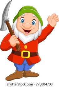 Happy dwarf miner