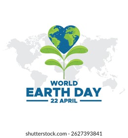 Happy Earth Day, 22 April,  Happy Earth Day  typography vector design for greeting cards and poster. Design template.
