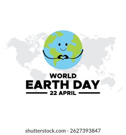 Happy Earth Day, 22 April,  Happy Earth Day  typography vector design for greeting cards and poster. Design template.