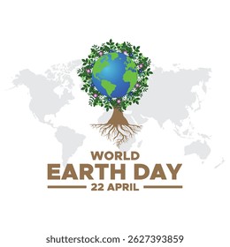 Happy Earth Day, 22 April,  Happy Earth Day  typography vector design for greeting cards and poster. Design template.