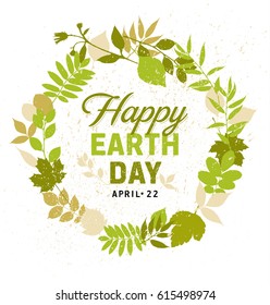 Happy earth day background