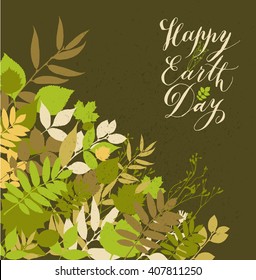 Happy earth day background. Nature abstract background.