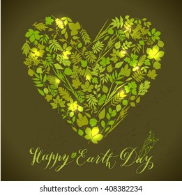 Happy earth day background. Nature abstract background.