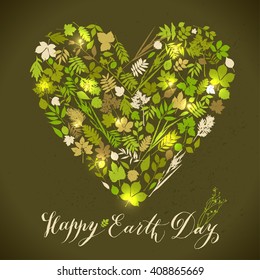 Happy earth day background. Nature abstract background.