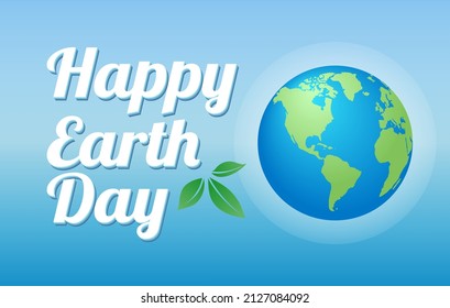 Happy Earth Day background. Vector EPS10.