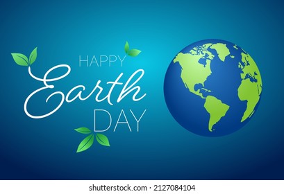 Happy Earth Day background. Vector EPS10.