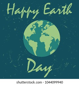 Happy Earth day background for web design