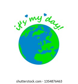 Happy Earth Day Banner. Illustration of happy earth day banner, for celebrating environmental safety