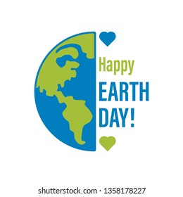 Happy Earth Day Banner Illustration of a happy earth day banner, for environment safety celebration