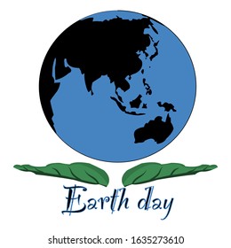 Happy Earth Day Banner/ Illustration of a happy earth day banner, for environment safety celebration