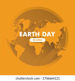 Happy Earth Day Banner - Illustration. Earth Day Poster, Banner, for environment safety celebration