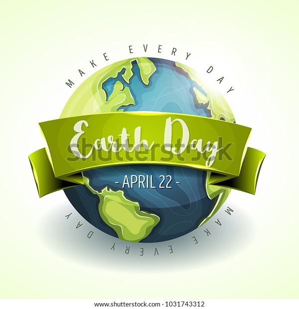 Happy Earth Day\
Banner/\
Illustration of a happy earth day banner, for environment\
safety celebration