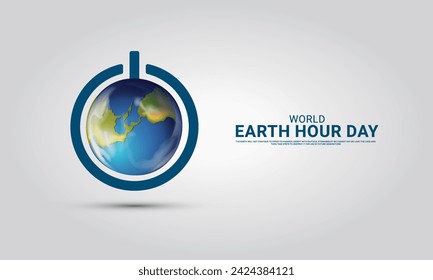 Happy Earth Day. Happy earth day banner, poster 3D Illustration.