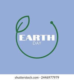 Happy Earth Day Card Vector Illustration Earth Day Poster Vector Concept April 22 Save Earth Vector Global Warming