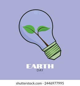 Happy Earth Day Card Vector Illustration Earth Day Poster Vector Concept April 22 Save Earth Vector Global Warming