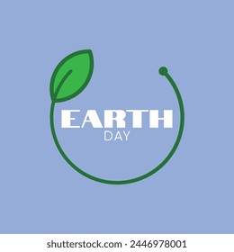 Happy Earth Day Card Vector Illustration Earth Day Poster Vector Concept April 22 Save Earth Vector Global Warming