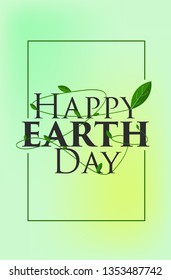 Happy Earth Day concept