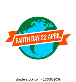 Happy Earth Day concept.