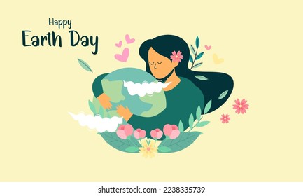 Happy Earth Day Concept Illustration 