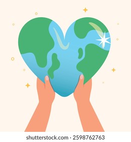 Happy earth day concept, Save the planet concept.