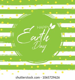 Happy Earth day design. Vector