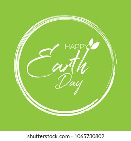Happy Earth day design. Vector