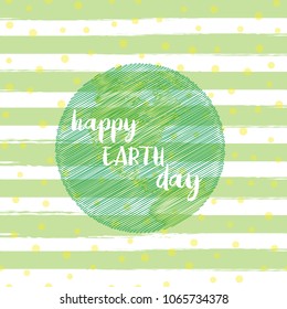 Happy Earth day design. Vector