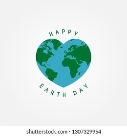 Happy earth day design. Vector illustration eps 10