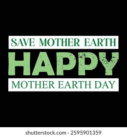 happy earth day. environment day, mother earth day 22 april, t-shirt design, banner design, poster vector