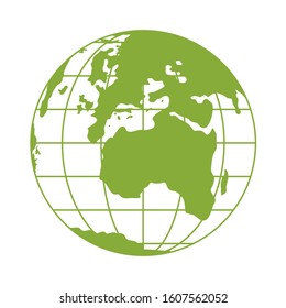 Happy Earth Day. Environmentally friendly. The concept of ecology with Green earth. Vector illustration